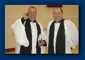 The Rev Alan McCann and Canon Stephen Neill.